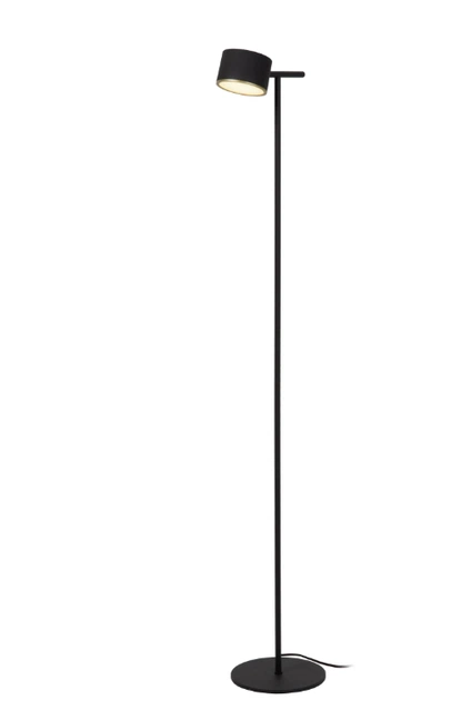 Gian LED leselampe gulv 130cm sort