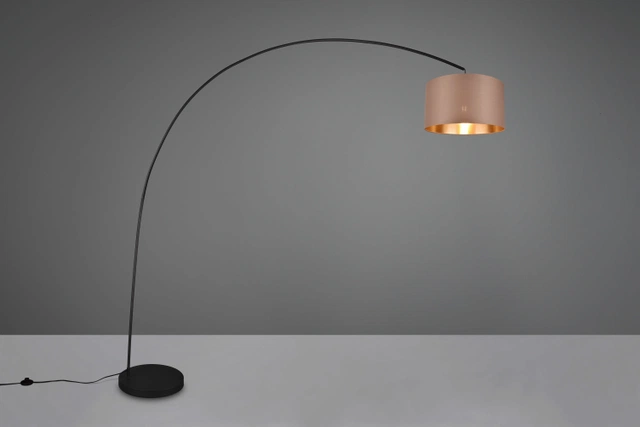 Mansur gulvlampe 210cm sort