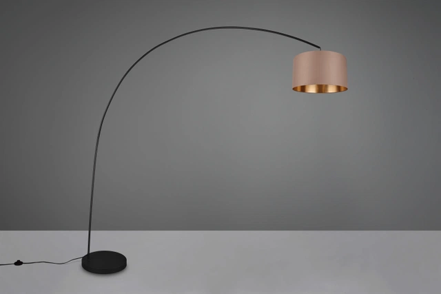 Mansur gulvlampe 210cm sort