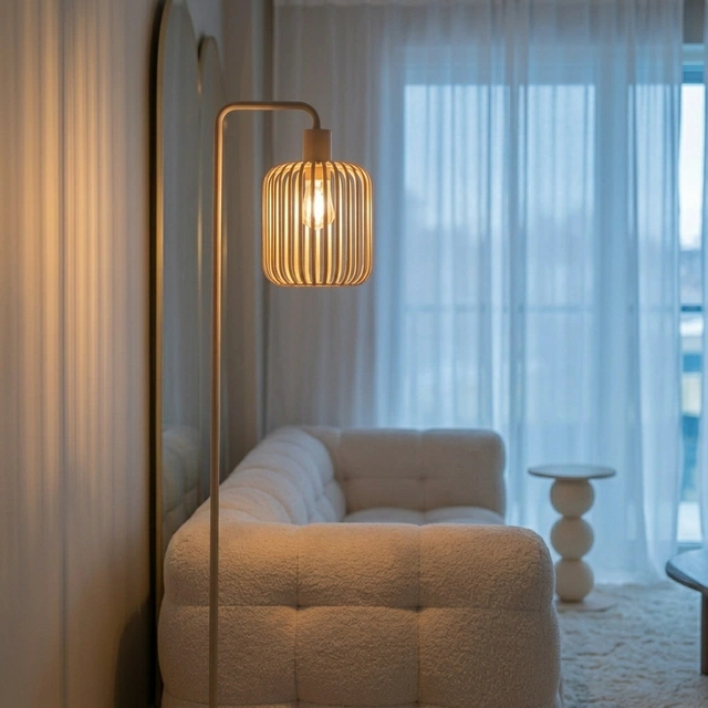 Maritza gulvlampe 153cm beige
