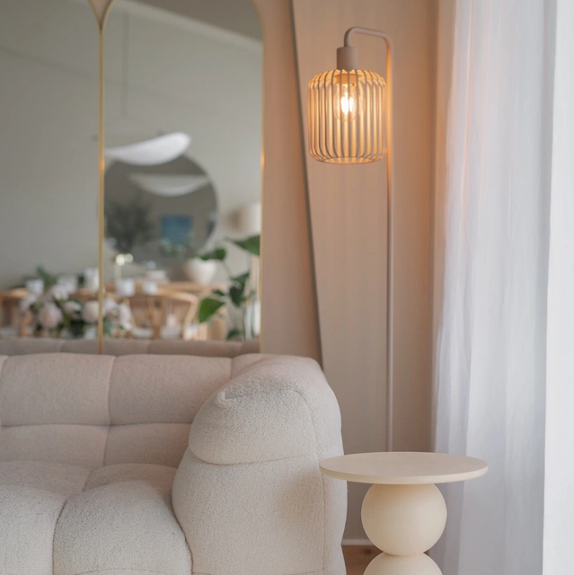 Maritza gulvlampe 153cm beige