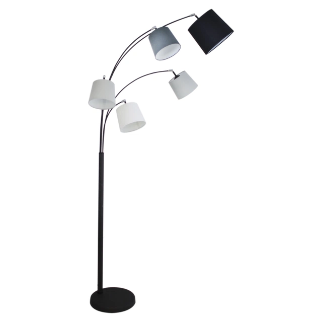 Foggy gulvlampe 5lys 200cm sort