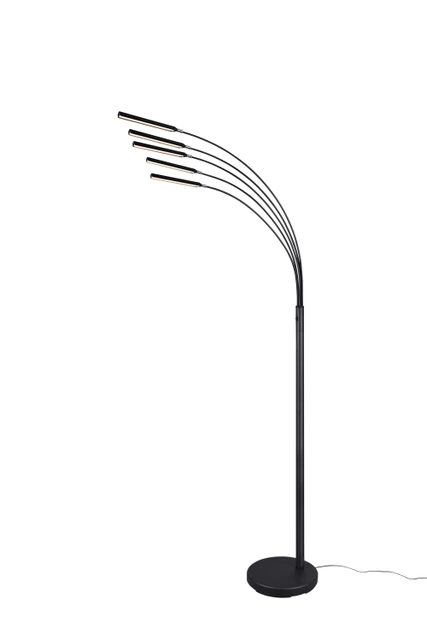 Reed LED gulvlampe 5lys 180cm sort