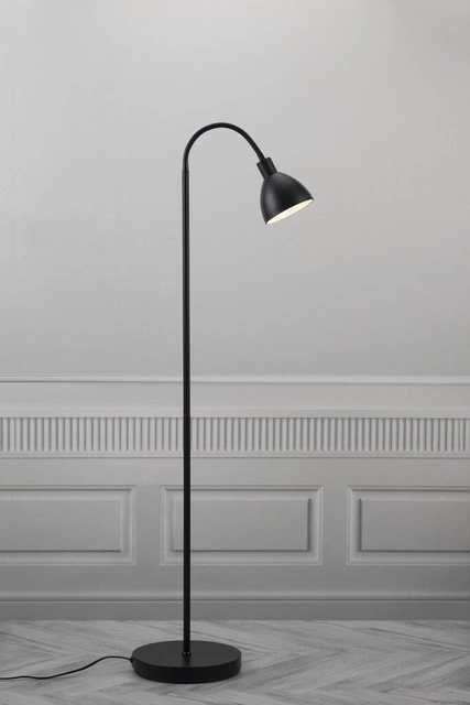 Ray leselampe gulv 155cm sort