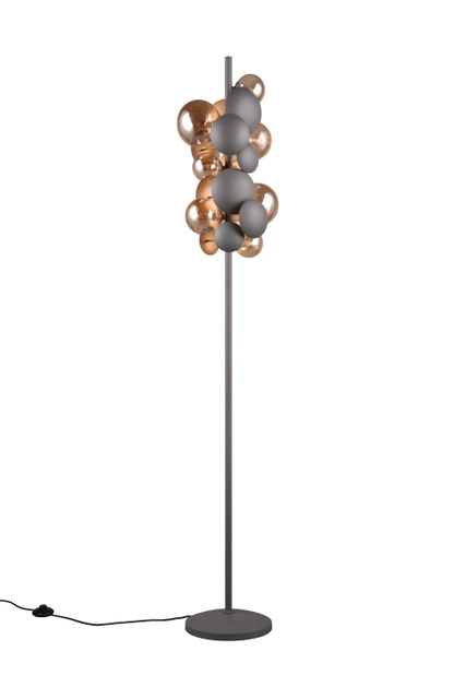 Bubble gulvlampe 155cm sort