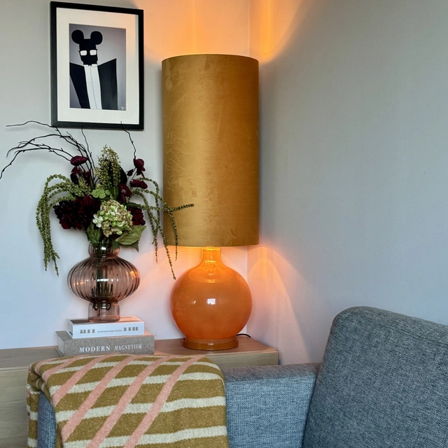 Esterad gulvlampe 100cm oransje