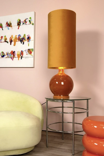 Esterad gulvlampe 100cm oransje