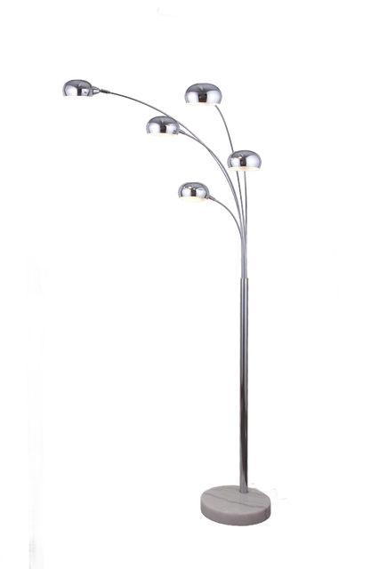 Seba gulvlampe 5lys 207cm krom