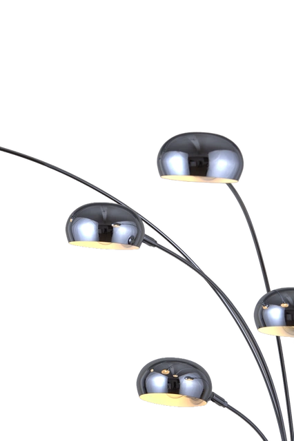 Seba gulvlampe 5lys 207cm krom