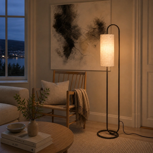 Loop gulvlampe 150cm brun