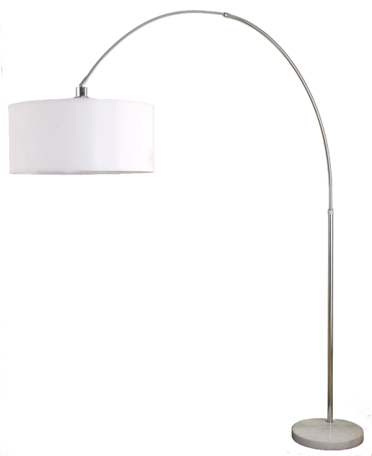 Rauma gulvlampe med skjerm 227cm krom