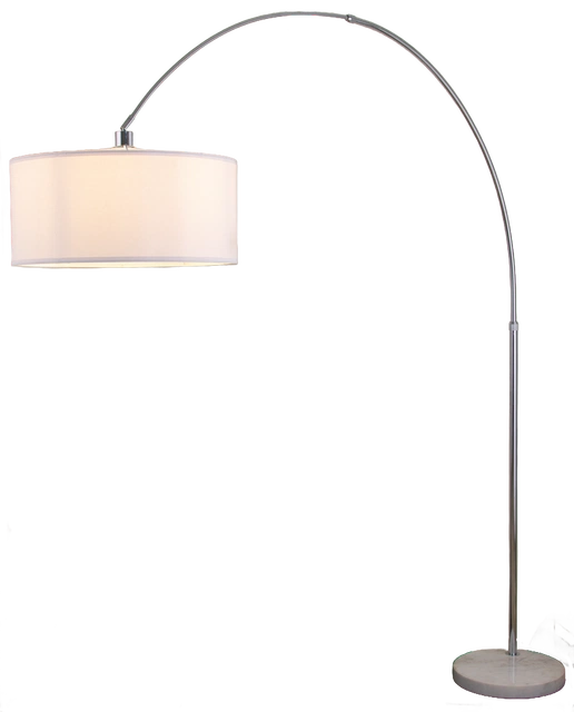 Rauma gulvlampe med skjerm 227cm krom