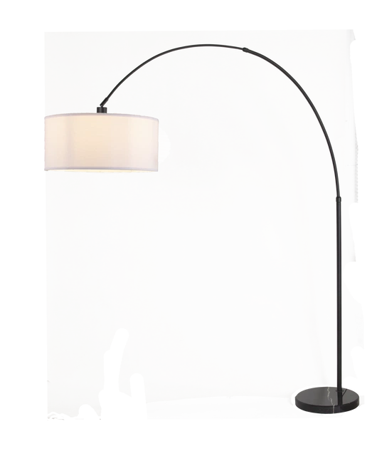 Rauma gulvlampe med skjerm 227cm sort
