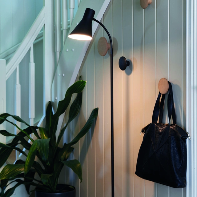Odense leselampe gulv 152cm sort