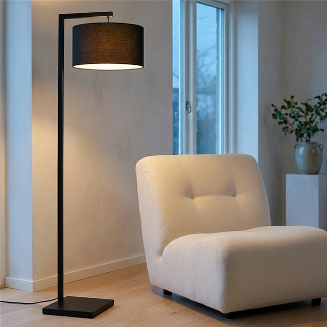 David gulvlampe 175cm sort