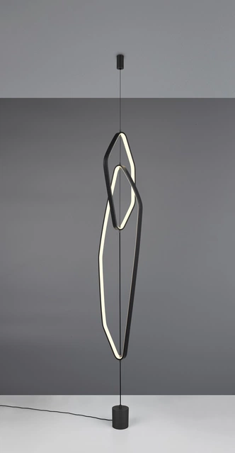 Civasto LED gulvlampe 140cm sort