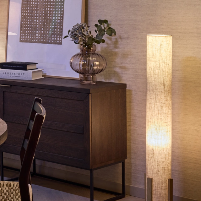 Rotunda gulvlampe 110cm natur