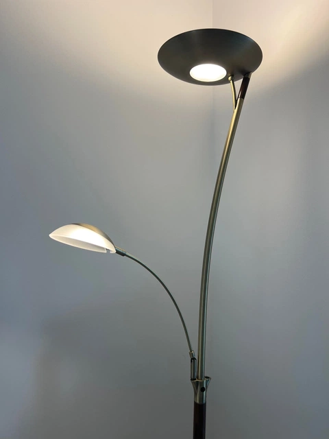 Helios LED uplight 2lys 197cm messing