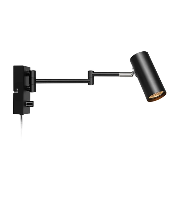 Torino leselampe vegg 16cm sort