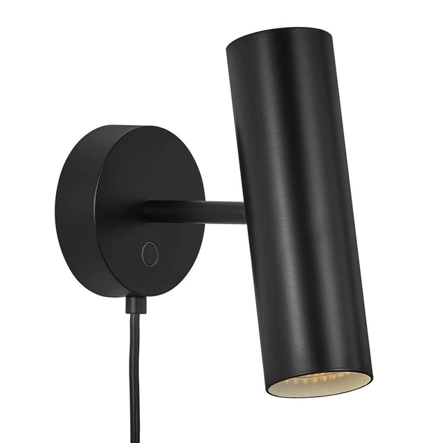 MIB 6 leselampe vegg 20cm sort