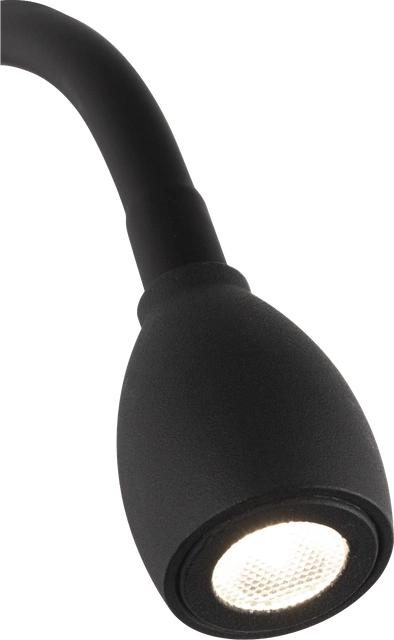 Willy LED leselampe vegg 20cm sort