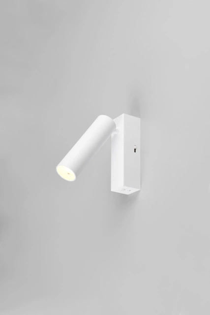 Ambala LED leselampe vegg 1lys 17cm hvit