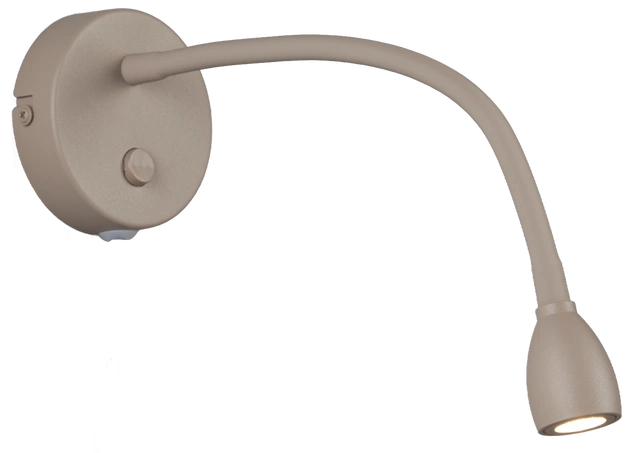 Willy LED leselampe vegg 20cm beige