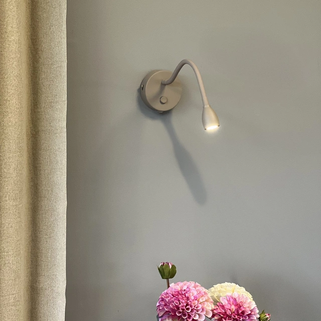 Willy LED leselampe vegg 20cm beige