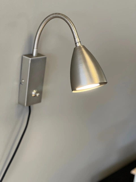 Lina Flex leselampe vegg 25cm stål