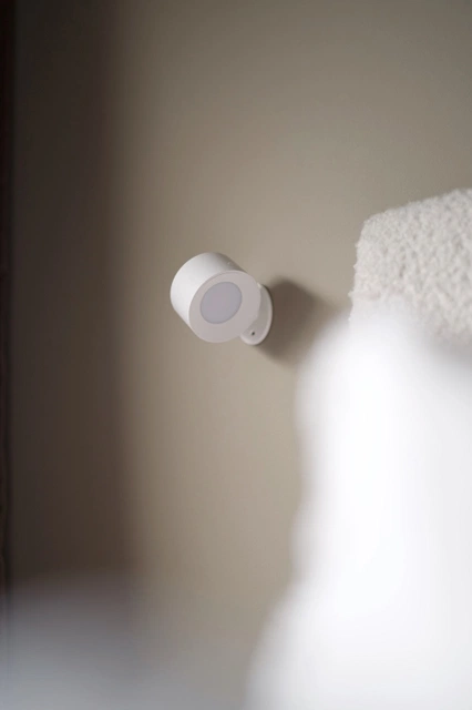 Frida LED oppladbar leselampe vegg 7,5cm hvit