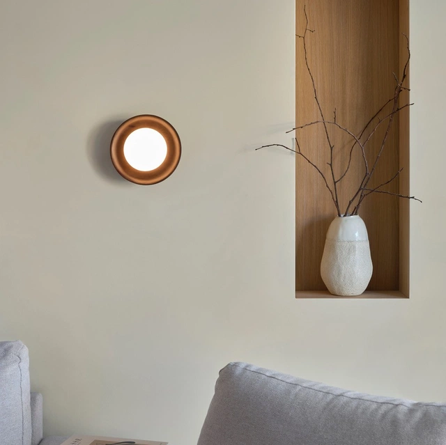 Magne LED oppladbar vegg/taklampe 20cm sort