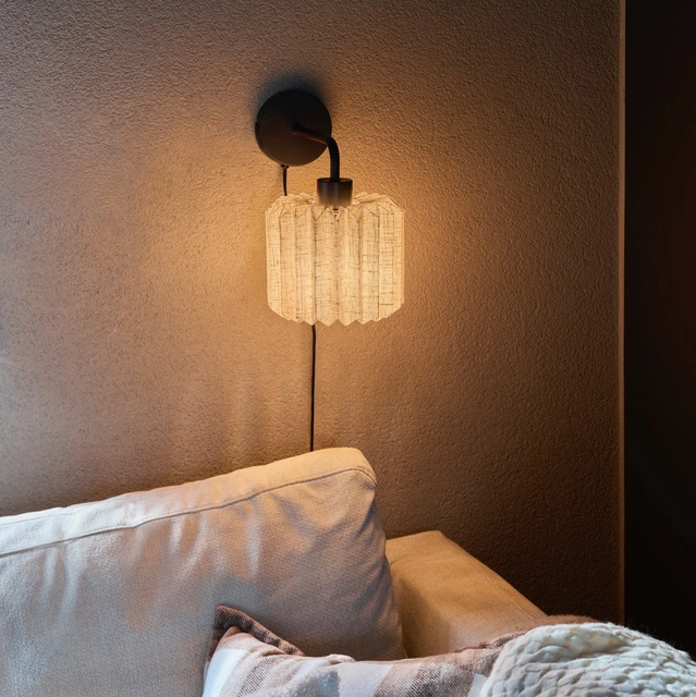 Fleur vegglampe 28,5cm sort