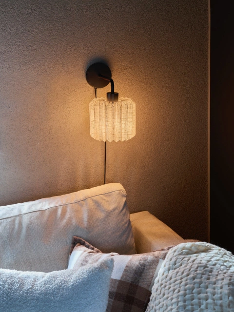Fleur vegglampe 28,5cm sort
