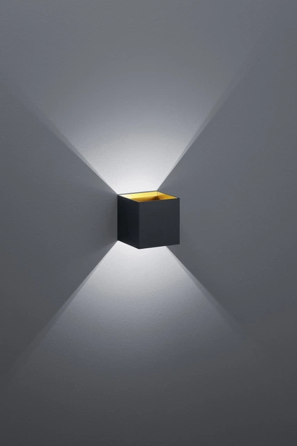 Louis LED vegglampe 10cm sort