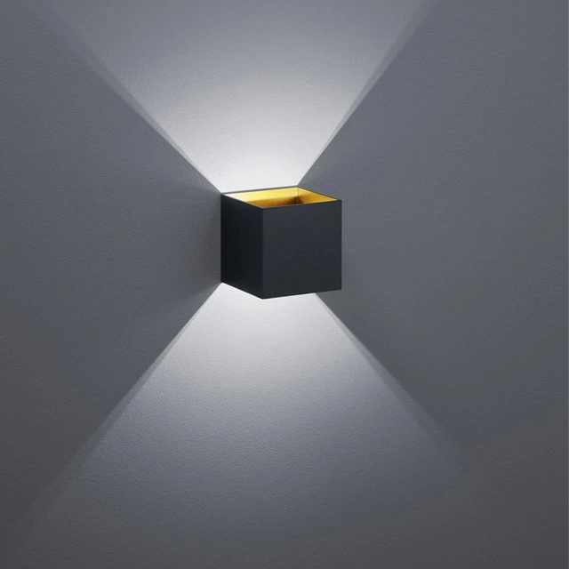Louis LED vegglampe 10cm sort