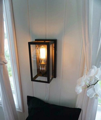 Dovre vegglampe 25cm sort