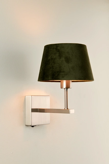 Mango vegglampe 20cm stål