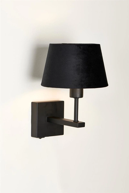 Mango vegglampe 20cm sort