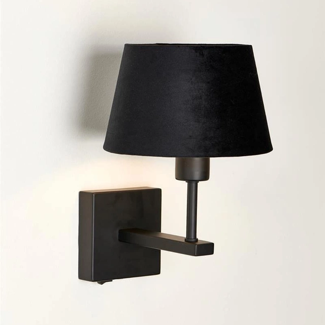 Mango vegglampe 20cm sort
