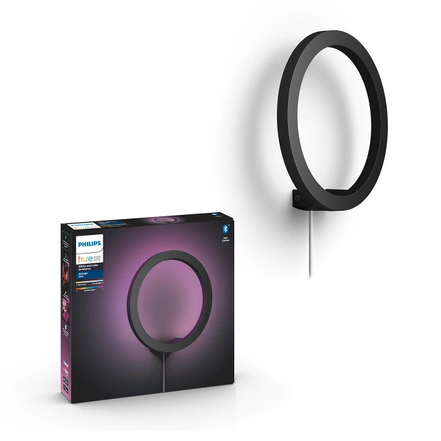 Hue Sana vegglampe 25,5cm sort