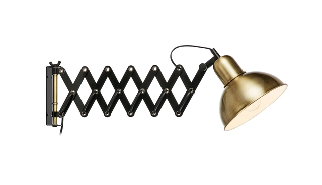 Riggs vegglampe 18,5cm messing