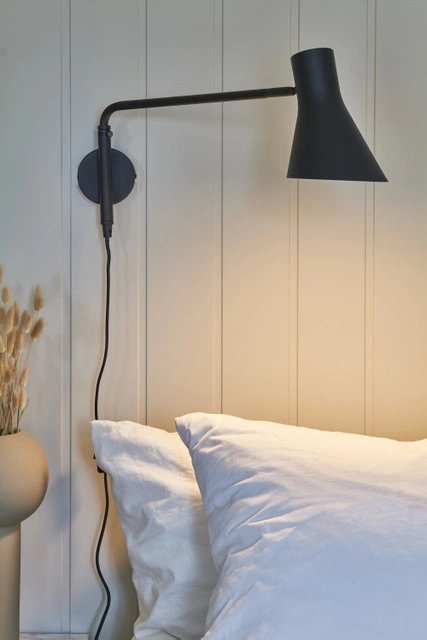 Odense Long leselampe vegg 28,2cm sort