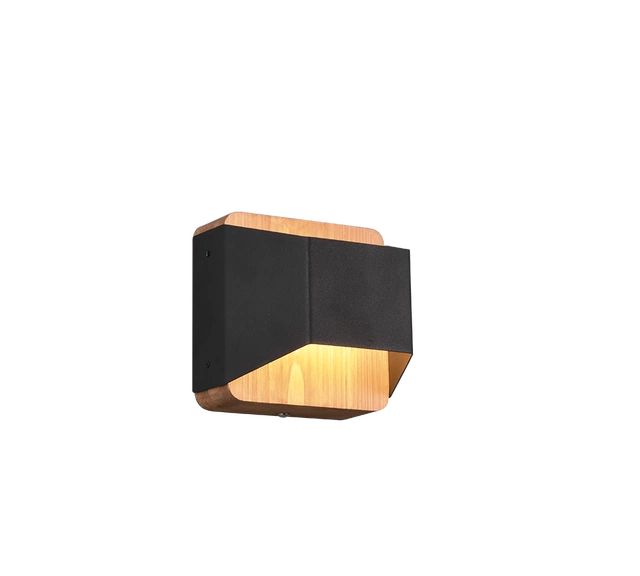 Arino LED vegglampe 12cm sort