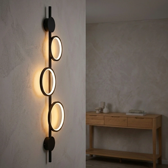Alias Circle LED vegglampe 107cm sort