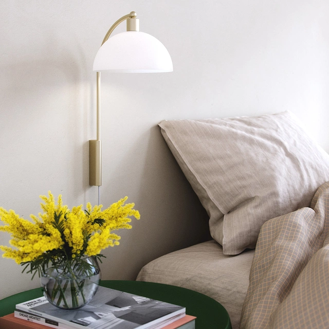 Ellen 20 vegglampe 43cm messing