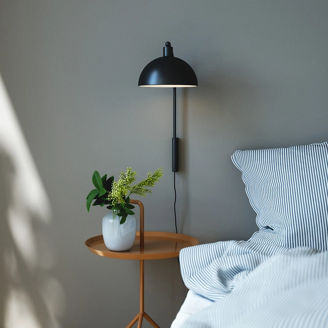 Ellen 20 vegglampe 43cm sort