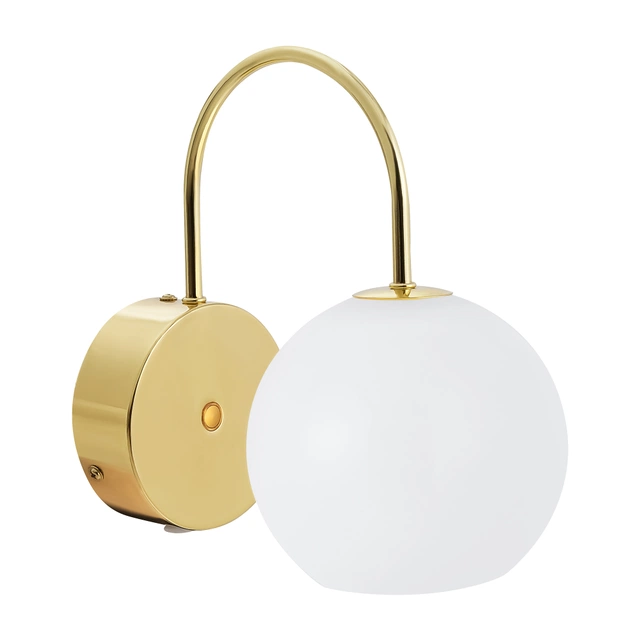 Franca vegglampe 22cm messing