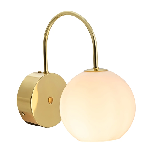 Franca vegglampe 22cm messing