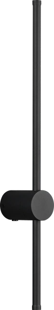 Pole LED vegglampe 60cm sort