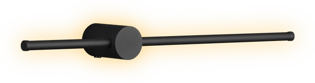 Pole LED vegglampe 60cm sort